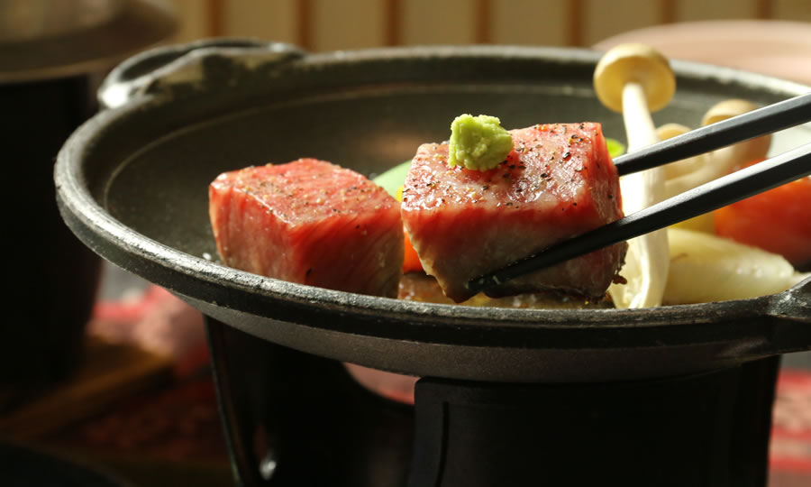Grilled shinsyu wagyu beef